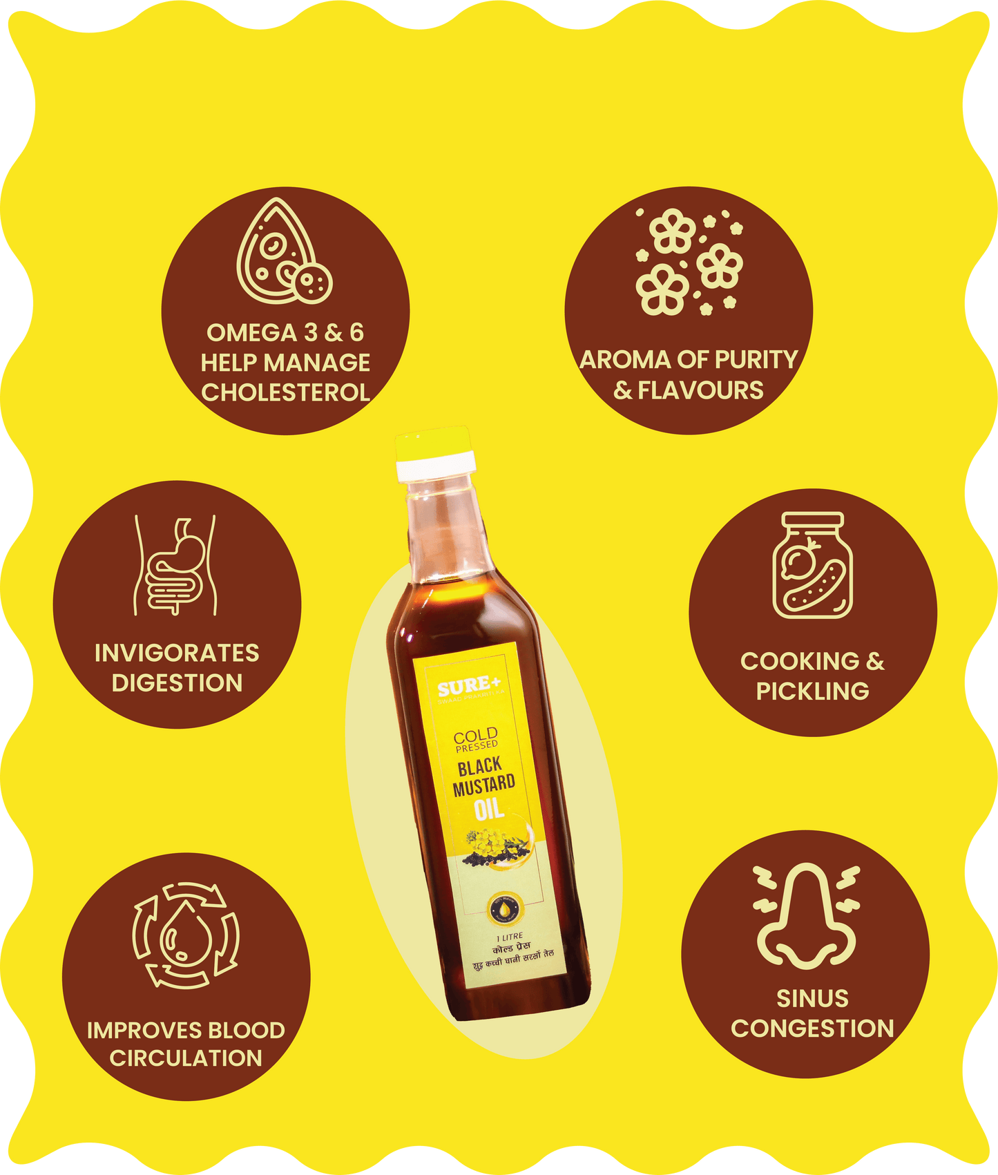 Cold Pressed Black Mustard Oil