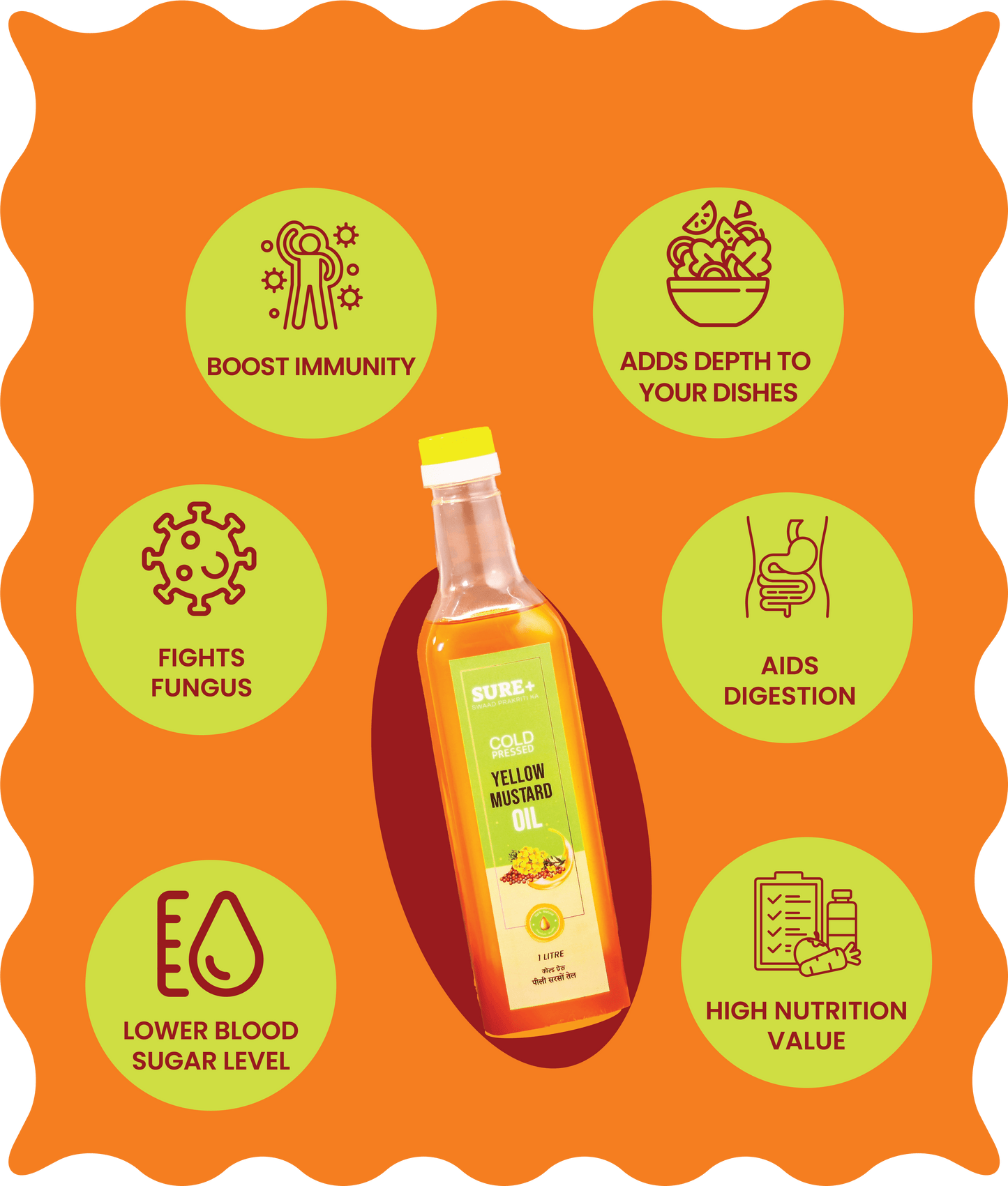Cold Pressed Yellow Mustard Oil